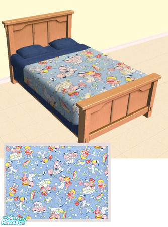 Sims 2 — Retro Kid's Bedding - Young Love by agaliha5 — 