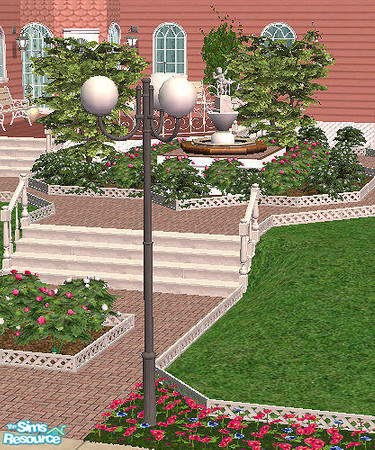 Sims 2 — Contempo Park Globe Light 15 in grey by chrissy6930 — Recolor of Contempo Park Globe Light 15 in grey. Shows up