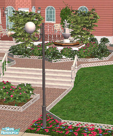 Sims 2 — Contempo Park Globe Light 13 in grey by chrissy6930 — Recolor of Contempo Park Globe Light 13 in grey. Shows up