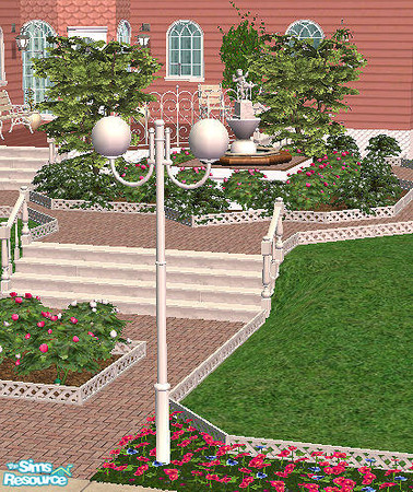 Sims 2 — CContempo Park Globe Light 11 in white by chrissy6930 — Recolor of Contempo Park Globe Light 11 in white. Shows