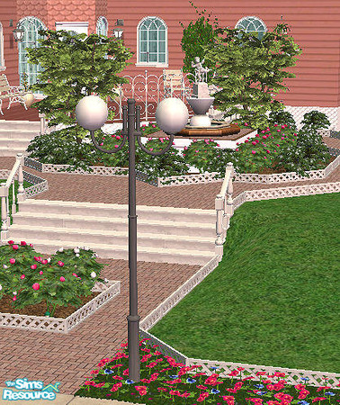 Sims 2 — Contempo Park Globe Light 11 in grey by chrissy6930 — Recolor of Contempo Park Globe Light 11 in grey. Shows up