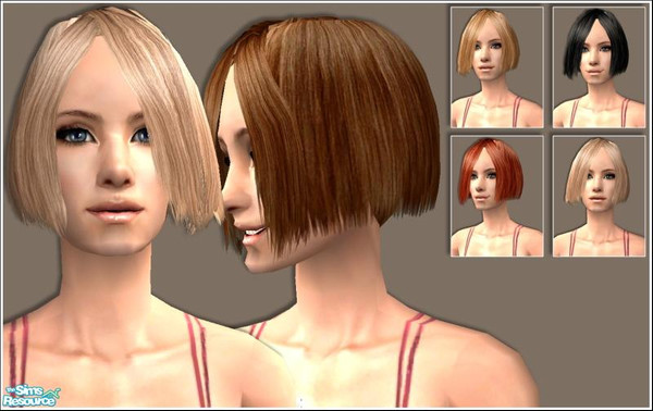 Sims 2 — T022 - New Style by DressAnGo — New styles for T022 hair by Sunair