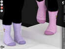 Sims 4 — Socks KP06- Toddler by KaTPurpura — Mid-calf socks in solid colors and polka dot patterns