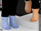 Sims 4 — Socks KP06- Infant by KaTPurpura — Mid-calf socks in solid colors and polka dot patterns