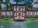 Sims 4 — Fernwood Thermal Spa l noCC by simZmora — A rustic spa retreat shaped by natural textures and soft, seasonal