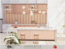 Sims 4 — Charlotte - kitchen by melapples — a bright, large and modern kitchen. 6x8