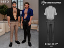 Sims 4 — Daddy (Set) by Beto_ae0 — Elegant and sensual men's attire
