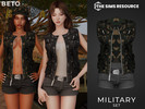 Sims 4 — Military - Set (Female Version) by Beto_ae0 — Women's military attire, enjoy it