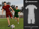 Sims 4 — Soccer Uniform - Set by Beto_ae0 — Youth soccer uniform, perfect for college, enjoy it!