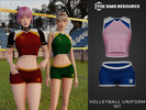Sims 4 — Volleyball Uniform - Set by Beto_ae0 — Perfect women's volleyball uniform for young people, enjoy it!