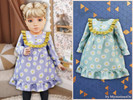 Sims 4 — Infant - Daisy ruffle dress by MysteriousOo — Sweet infant dress designed with a delicate daisy pattern and a