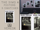 Sims 4 — VERESK_Dark posters: Forest by Veresk_Veresk — 5 dark and grim-themed posters with aesthetically pleasing forest