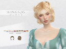 Sims 4 — WINGS-NL0405-Curly short hair by wingssims — Colors:30