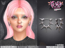 Sims 4 — Lizzy Spikey Earrings by feyona — Lizzy Spikey Earrings come with 7 swatches.