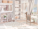 Sims 4 — Fresh Dressing Room by BlusterSims — The Fresh Dressing Room is a bright, airy space with soft neutral tones and