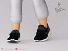 Sims 4 — Toddler Knit Athletic Sneakers by FlyStone — Toddler low-top athletic sneakers with breathable knit upper,