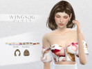Sims 4 — WINGS-Hair-Short straight hair by wingssims — Colors:30