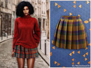 Sims 4 — Classic plaid pleated skirt by MysteriousOo — Stylish pleated skirt featuring a classic plaid pattern and a
