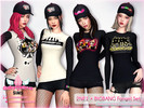 Sims 4 — K-Pop Fangirl Outfit Set - 2NE1 x BIGBANG Inspired (Remastered 2026) by GabymeloveSims — Stylish K-Pop fangirl