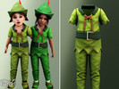 Sims 4 — Toddler - Storybook adventurer costume with belt and tunic by Garfiel — A playful toddler costume inspired by