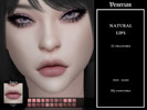 Sims 4 — Natural Lips by Venerian by Venerian — 22 swatches Teen to Elder No gender or frame restrictions HQ compatible