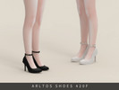 Sims 4 — Classic Ankle Strap Heels by Arltos — 5 colors.