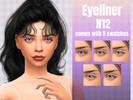 Sims 4 — Eyeliner N1 2 by _alttrait_ — A surprisingly different eyeliner for The Sims 4! I decided to go with a little