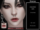 Sims 4 — Cracked Lips by Venerian by Venerian — 12 swatches Teen to Elder No gender or frame restrictions HQ compatible