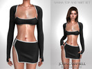 Sims 4 — SASHA TOP AND SKIRT SET by Joan_Campbell_Beauty_ — INCLUDES: SKIRT (5 swatches)