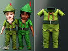 Sims 4 — Infant - Playful Peter Pan inspired woodland adventure outfit by Garfiel — A cheerful infant outfit inspired by
