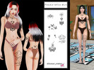 Sims 4 — Female tattoo 1 3 by Simmer_creator9 — Have 7 different variations. Teen - Elder Can be used on Alpha skin only