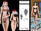 Sims 4 — Female tattoo 1 4 by Simmer_creator9 — Have 6 different variations. Teen - Elder Can be used on Alpha skin