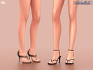 Sims 4 — Minimal Strap Heels Set by Mermalade — New Mesh