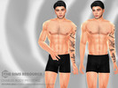 Sims 4 — Charles Body Preset HQ by Caroll912 — A fit and muscular body preset for male Sims. Preset is suited for Teen -