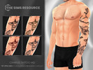 Sims 4 — Charles Tattoo HQ by Caroll912 — A 4-swatch nature-inspired full sleeve tattoo in the shades of brown, red, grey