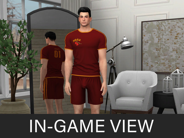 Sims 4 — By Beto - Soccer Uniform (Top V1) by Beto_ae0 — Youth soccer uniform, perfect for college, enjoy it!