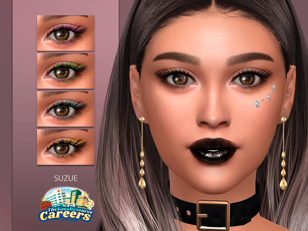 Sims 4 — Star Eyelashes 3D by Suzue — New Mesh (Suzue)