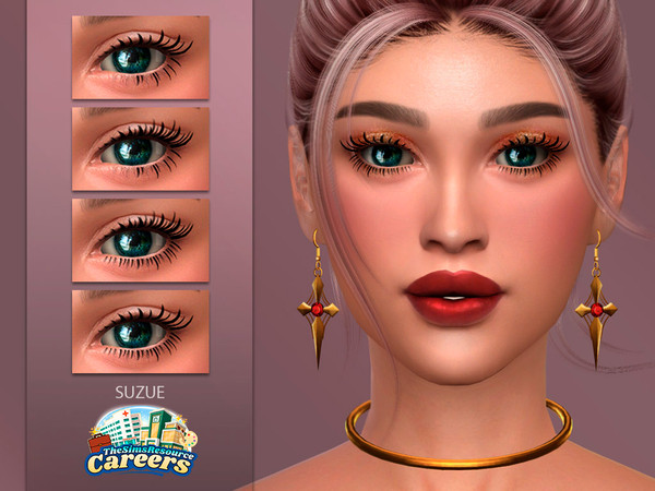 Sims 4 — Actress Eyelashes 3D by Suzue — New Mesh (Suzue)