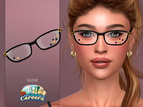 Sims 4 — Star Glasses by Suzue — New Mesh (Suzue)