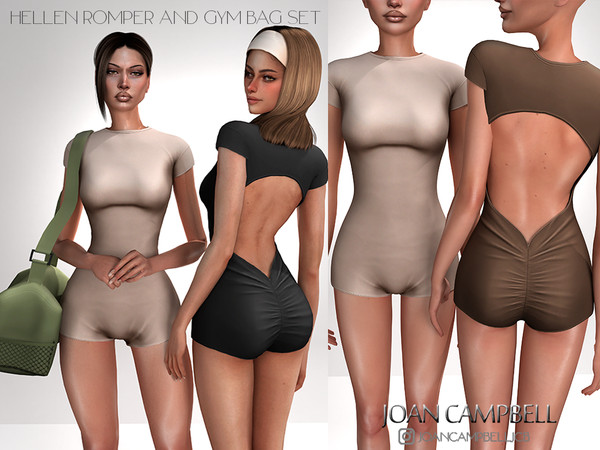 Sims 4 — HELLEN ROMPER by Joan_Campbell_Beauty_ — INCLUDES: ROMPER(15 swatches)