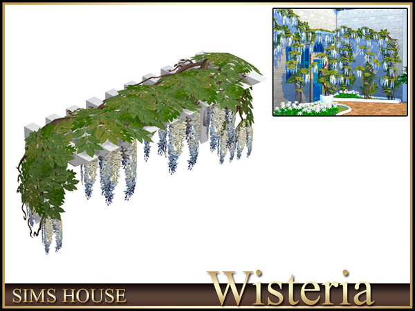 Sims 4 — Sims House Wisteria Canopy | Wisteria by Sims_House — Wisteria