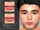 Sims 4 — Charles Lip Preset HQ by Caroll912 — A small-sized lip preset for male Sims. Preset is suited for Teen - Elders