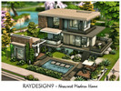 Sims 4 — Newcrest Modern Home by RayDesign9 — I build this house in Newcrest, 30x30 lot size with 2 floors. This house
