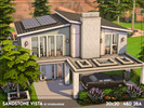 Sims 4 — Sandstone Vista - NO CC by xogerardine — This one was so fun to build, I really leaned into that mid century