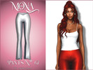 Sims 4 — Long silk trousers by Mona — -New mesh-