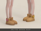 Sims 4 — Platform Boots with Bow Female by Arltos — 14 colors.