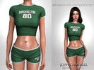 Sims 4 — BROOKLYN TOP AND SHORTS SET by Joan_Campbell_Beauty_ — INCLUDES: SHORTS (10 swatches)