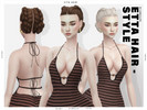 Sims 4 — Etta Braided Buns Hairstyle by Leah_Lillith — All LODs, Smooth bones, Custom CAS thumbnail, Works with hats. To