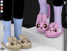 Sims 4 — Shoes KP 1 6- Child by KaTPurpura — Fluffy slippers with a bunny ear theme