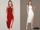 Sims 4 — Dress Womenswear by remaron — Dress for Teen, Young Adult, Adult, and Elder Female in The Sims 4